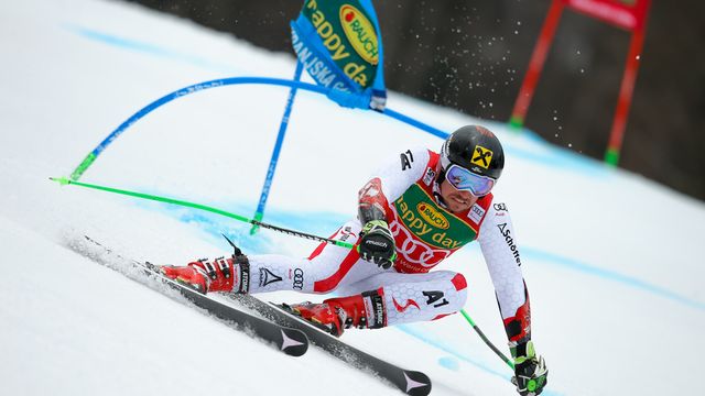 KRANJSKA GORA, SLOVENIA - MARCH 04: Marcel Hirscher of Austria competes during the Audi FIS Alpine Ski World Cup Men's Giant Slalom on March 04, 2017 in Kranjska Gora, Slovenia (Photo by Stanko Gruden/Agence Zoom)