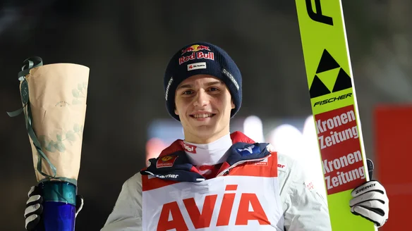 Olympic champion Embacher claims maiden World Cup win