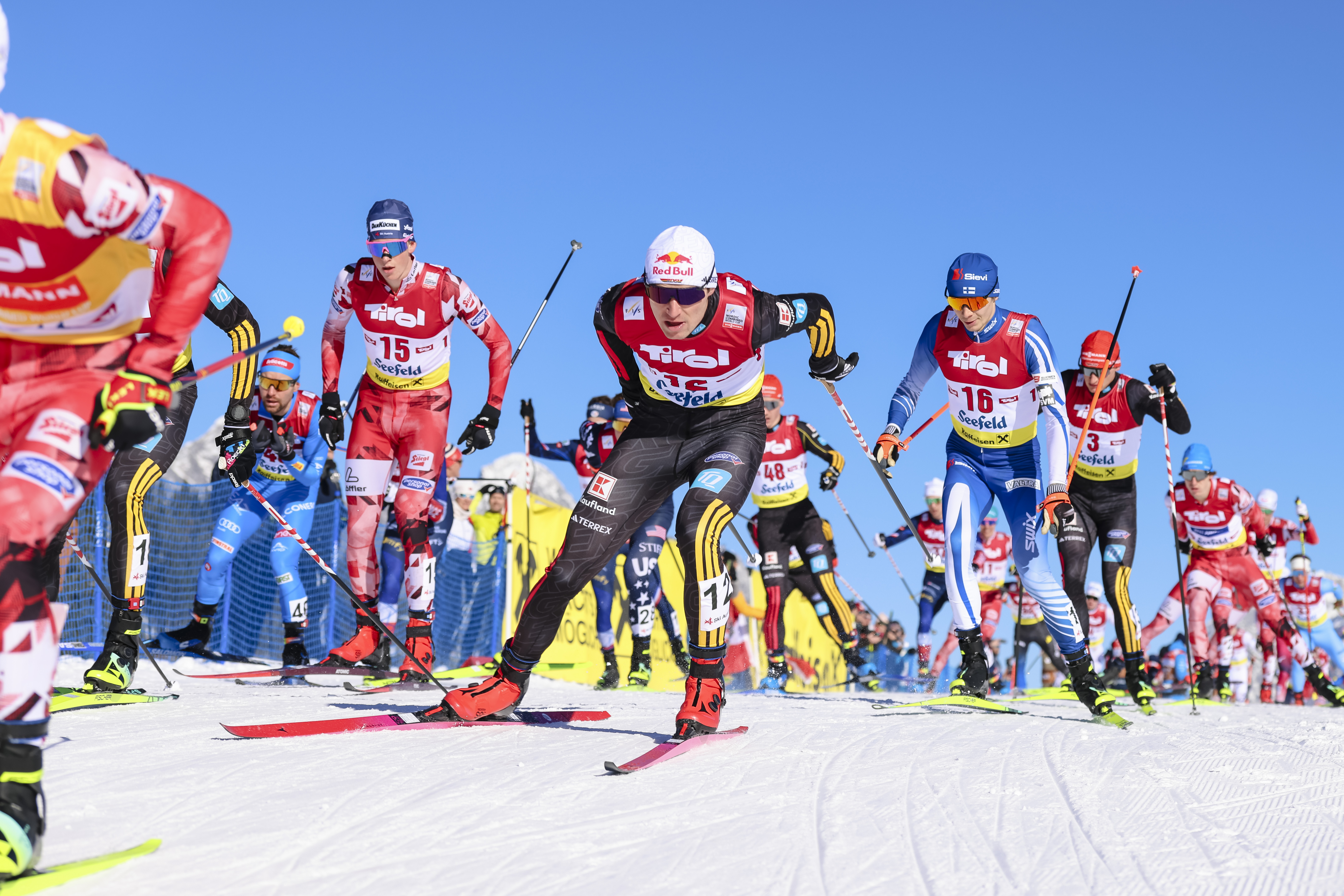 Geiger sprints to victory in Compact on second day of Seefeld Triple