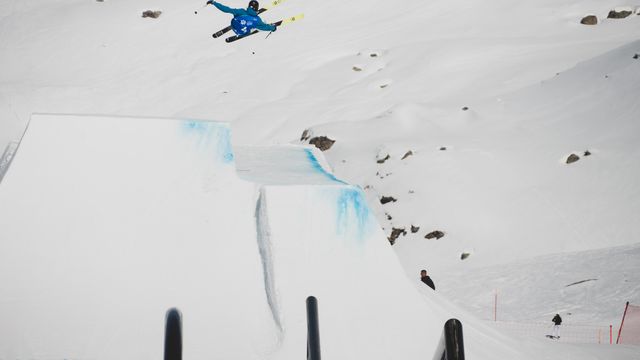 Andri Ragettli (SUI) on his way to victory in Silvaplana/Corvatsch (SUI)