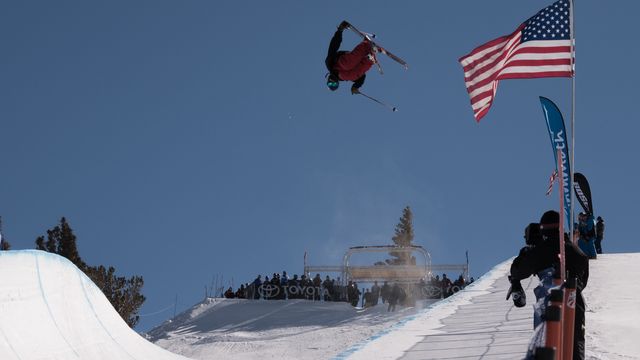 Halfpipe World Cup qualifications at Mammoth Mountain.