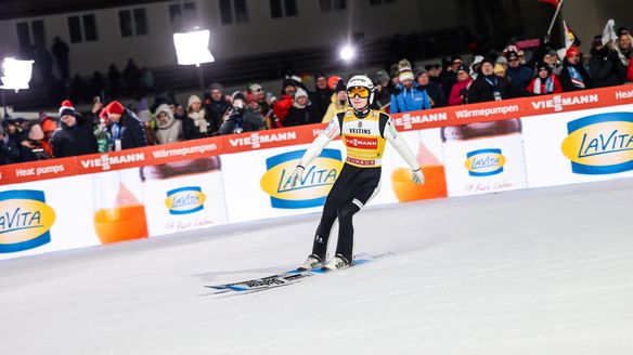 Prevc soars to victory in Garmisch and extends Four Hills lead