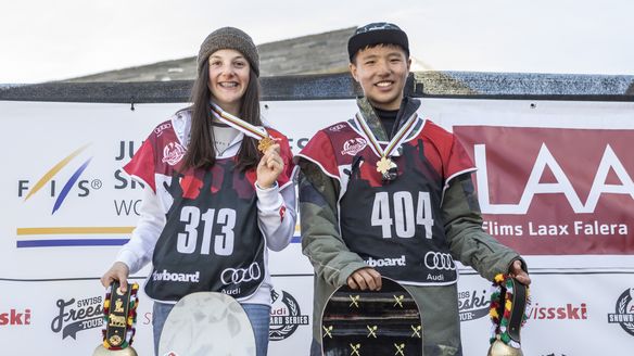 Wicki and Cho 2017 halfpipe junior world champions