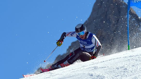 River Radamus is gold also in giant slalom