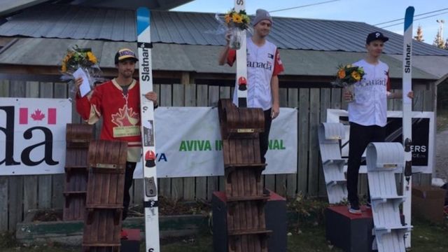 Nathaniel Mah, Mackenzie Boyd-Clowes, Matthew Soukup - © Facebook / Ski Jumping Canada