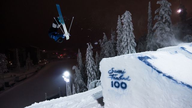 Pavel Kolmakov (KAZ) competing at the last year's event in Ruka (FIN)
