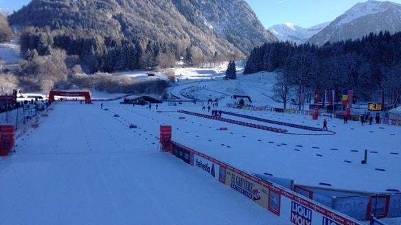 A wintery landscape for 3rd stage of Tour de Ski