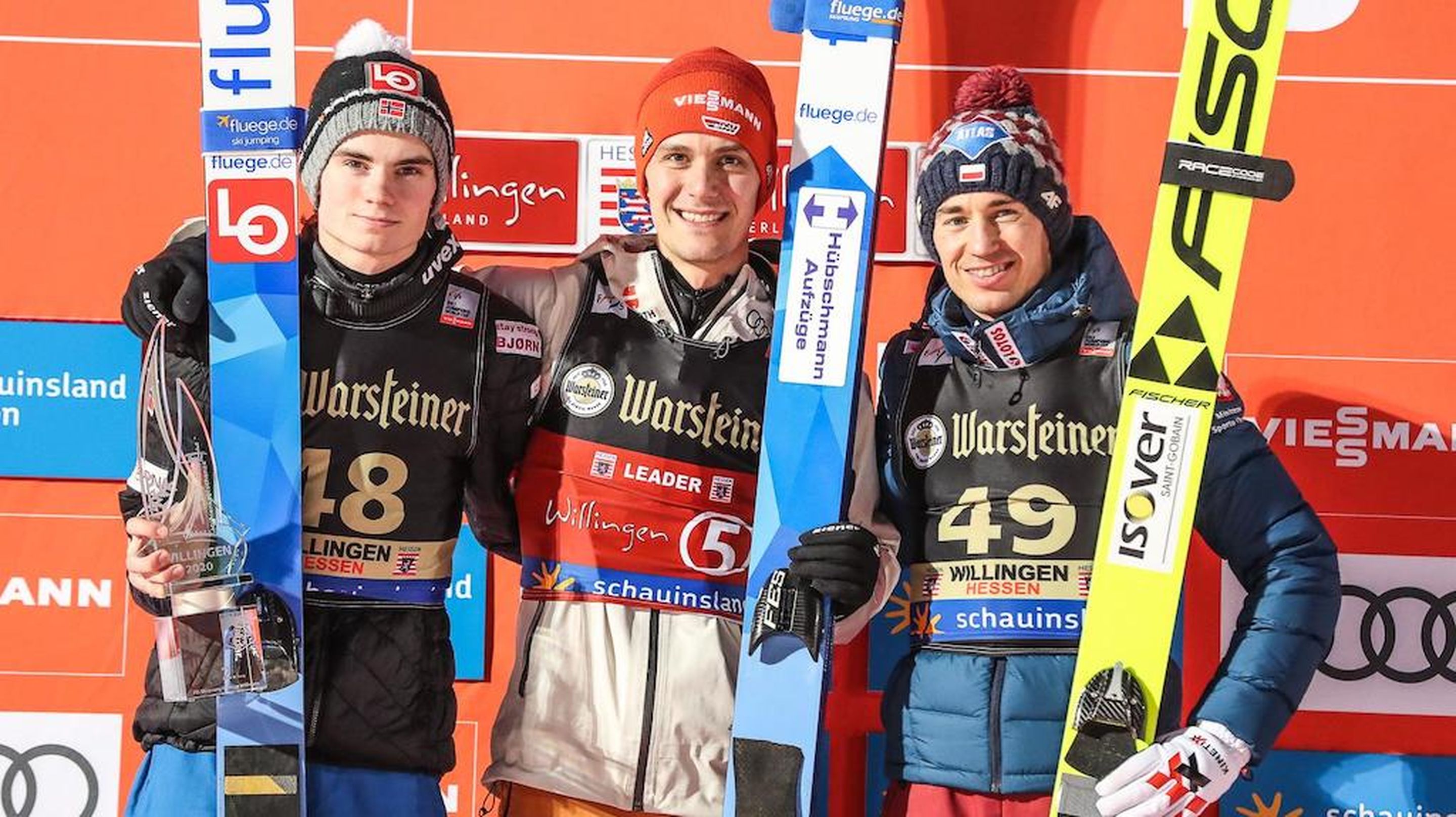 Marius Lindvik, Stephan Leyhe, Kamil Stoch