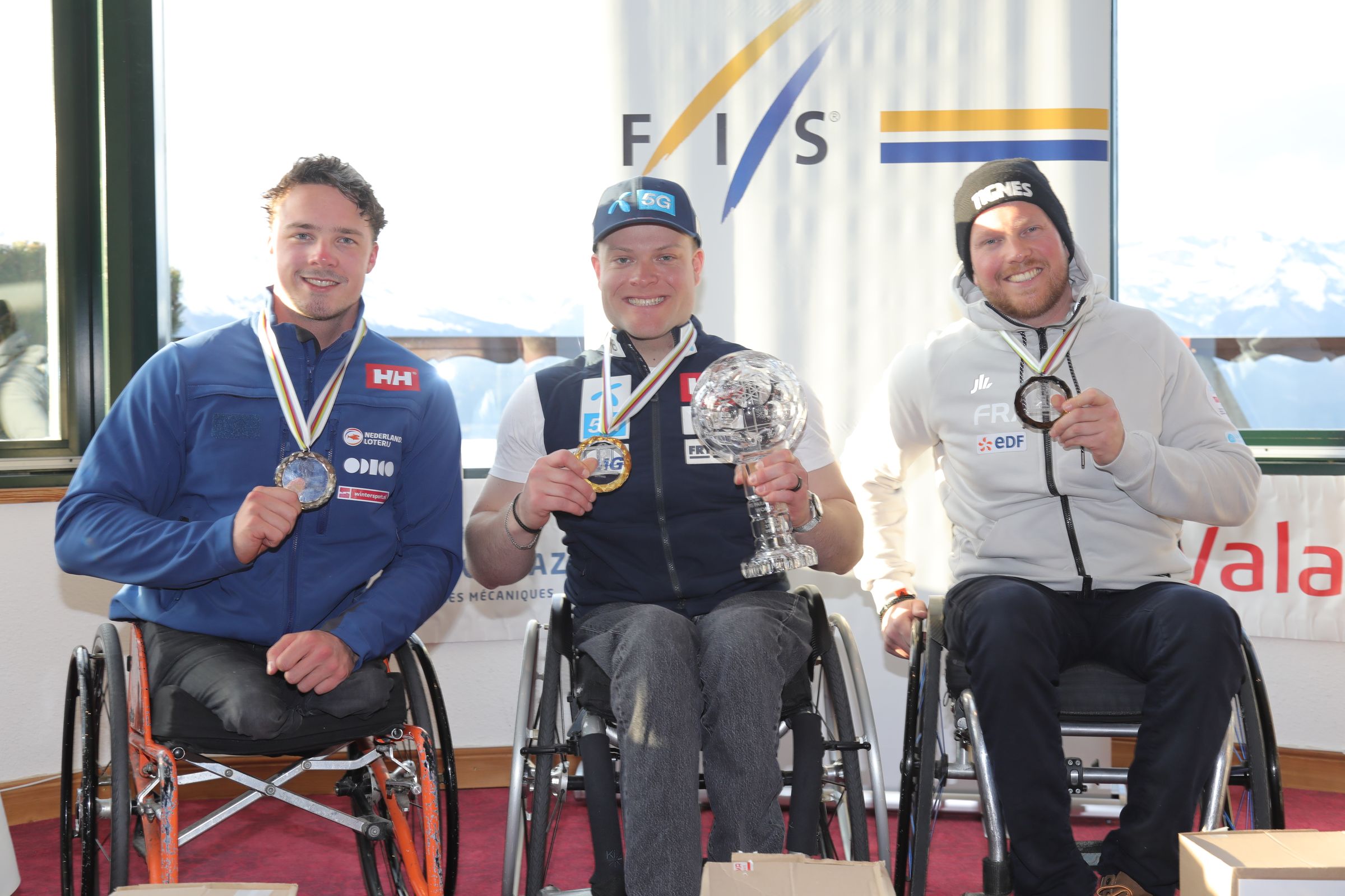 Jeroen Kampschreur (NED), Jesper Pedersen (NOR) and Lou Braz-Dagand (FRA)