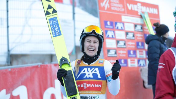 Hagen doubles up in Oberhof with seventh straight win