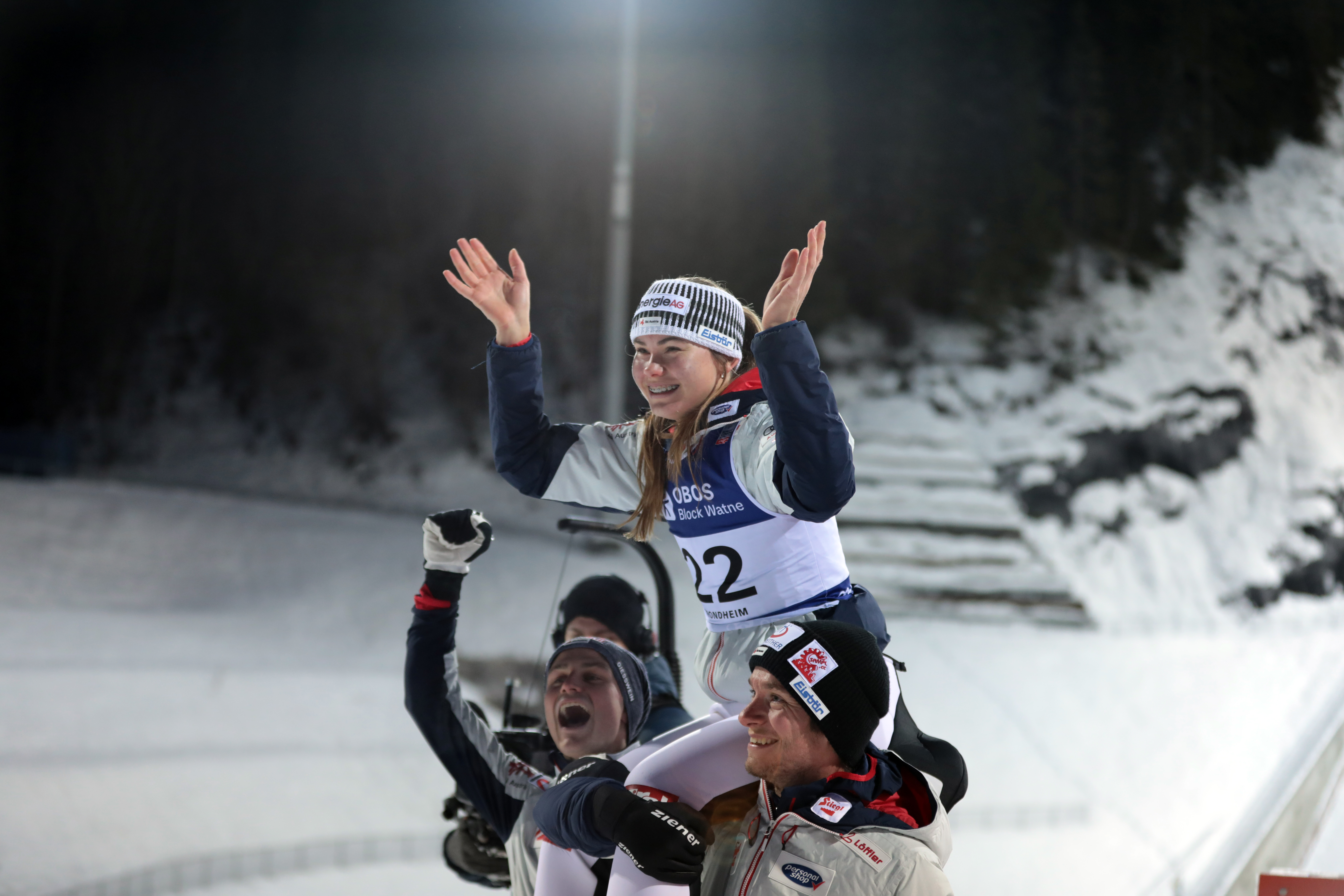 Gruber leapfrogs Hagen to win Trondheim — first Austrian woman to claim a Nordic Combined World Cup