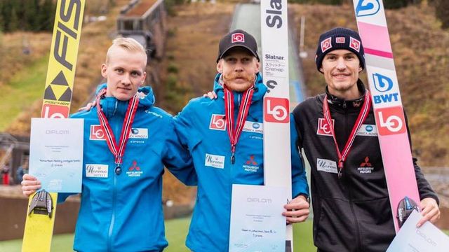 Thomas Aasen Markeng, Robert Johansson, Daniel Andre Tande - © Facebook/Hopplandslaget