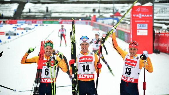 Geiger leads German podium sweep on home soil