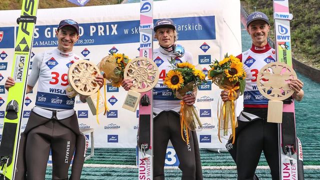 Kamil Stoch, Dawid Kubacki, Piotr Zyla