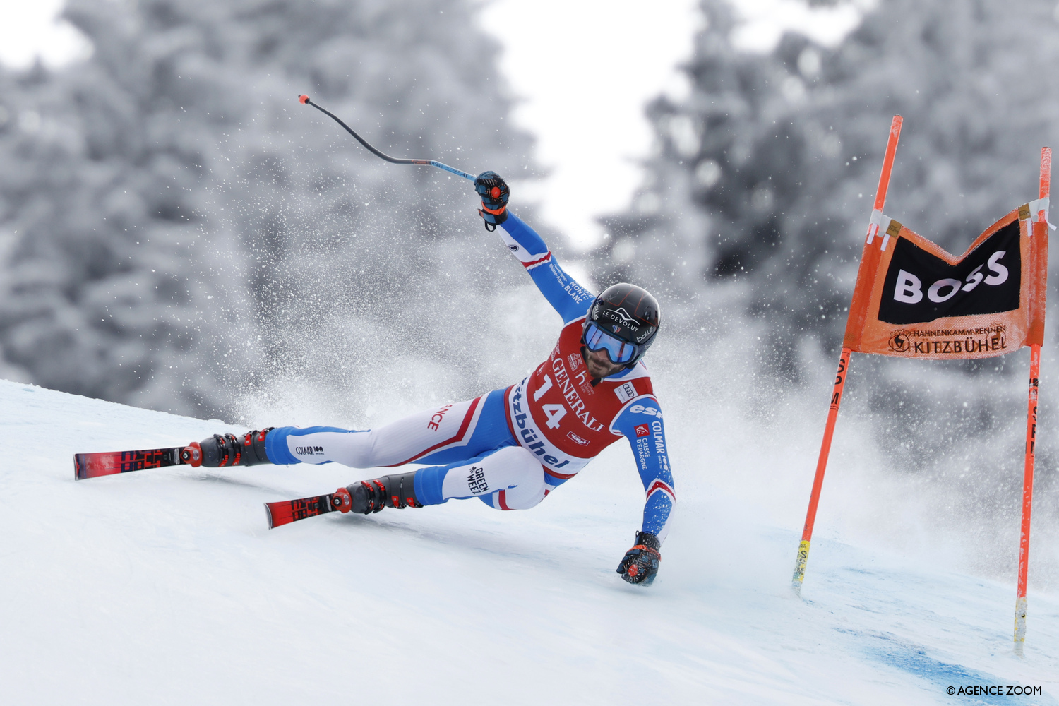 FIS | Cyprien Sarrazin Shines On Streif For Kitzbuehel Downhill Victory