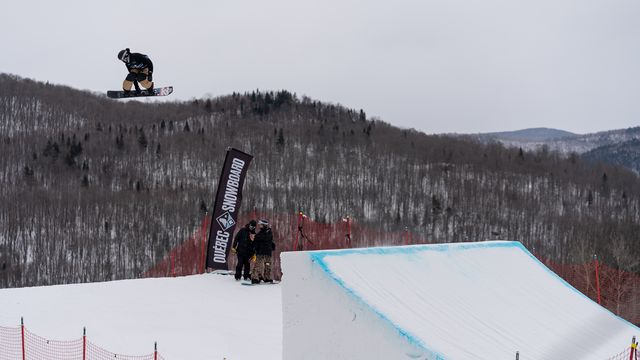 Nor-Am Cup action from the Stoneham Air Nation slopestyle © Tyler Chartrand / @chartrandphotography