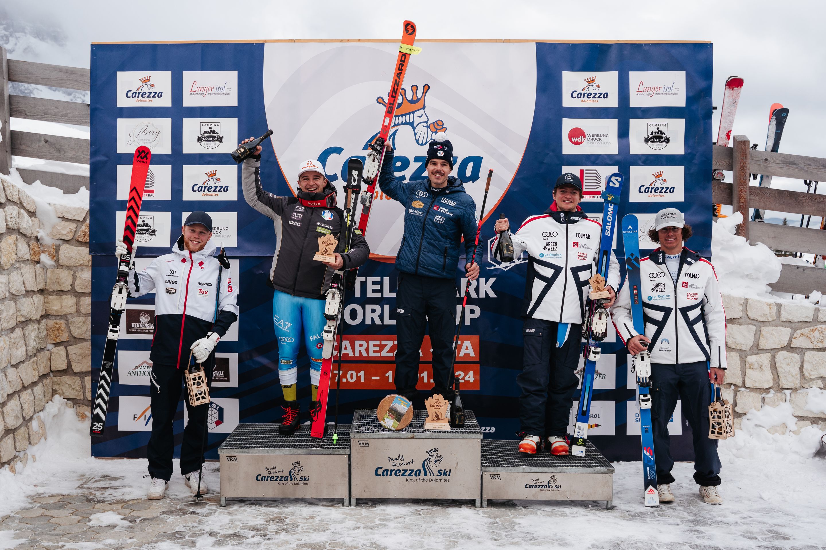 Men's podium Sprint 1 © Josef Obexer