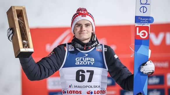 Zakopane: Marius Lindvik wins ahead of Karl Geiger and Anze Lanisek