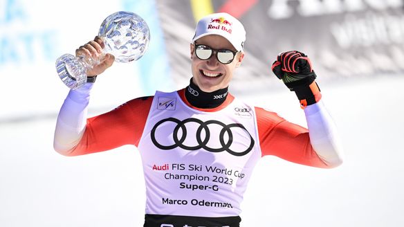 Odermatt puts Maier record in sight with smooth super-G win