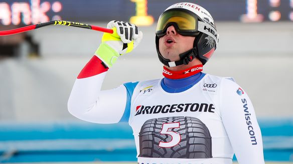 3rd downhill win of the season for Beat Feuz