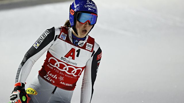 LECH, AUSTRIA - NOVEMBER 26: Petra Vlhova of Slovakia takes 1st place during the Audi FIS Alpine Ski World Cup Women's Parallel Giant Slalom on November 26, 2020 in Lech Austria. (Photo by Millo Moravski/Agence Zoom)
