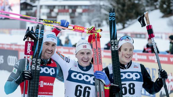 Krueger notches first WC win in Toblach