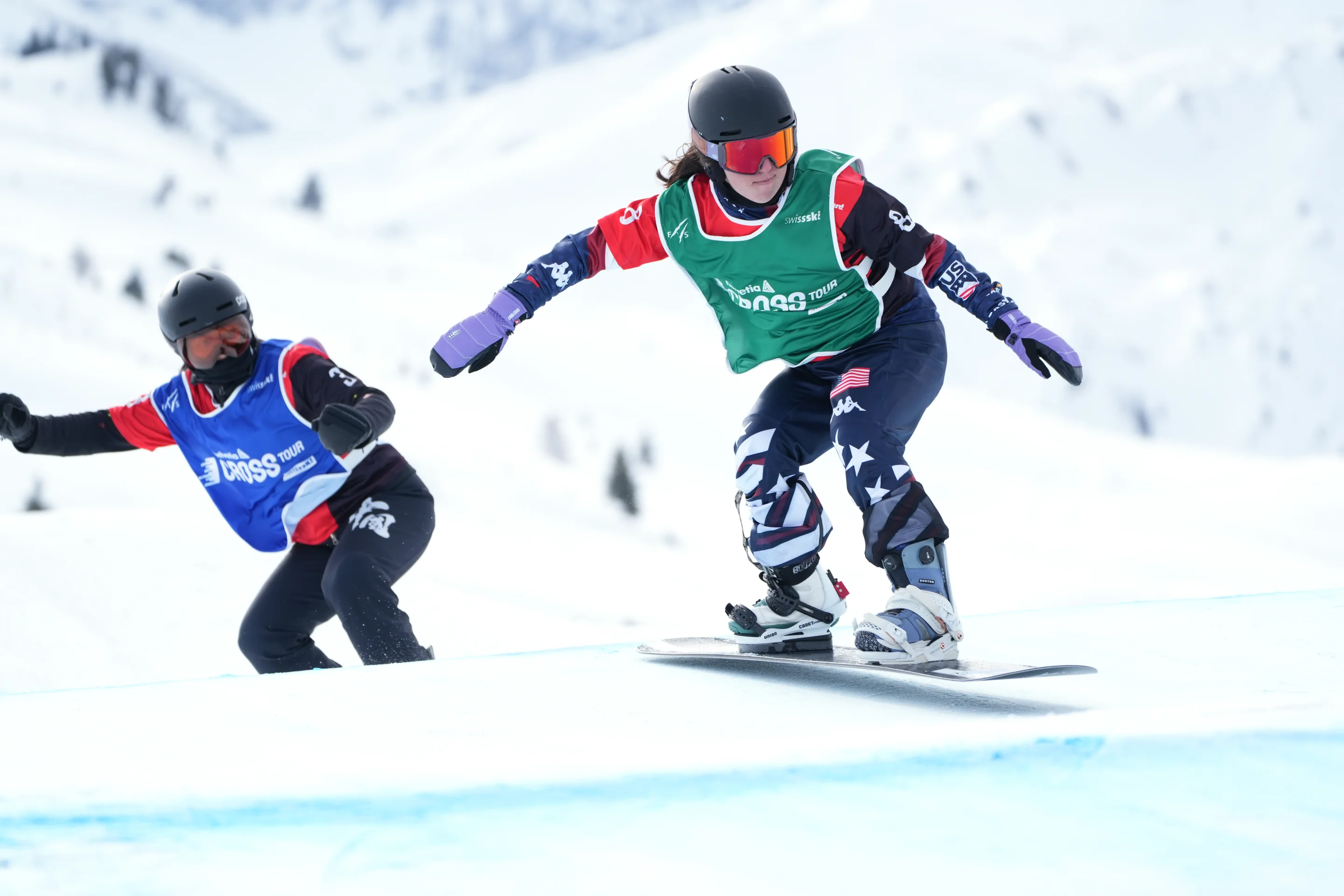Kate Delson (USA) at the FIS Para World Cup in Lenk, Switzerland.