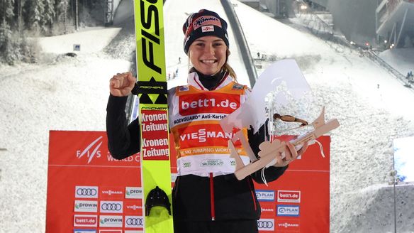 Marita Kramer wins in Klingenthal