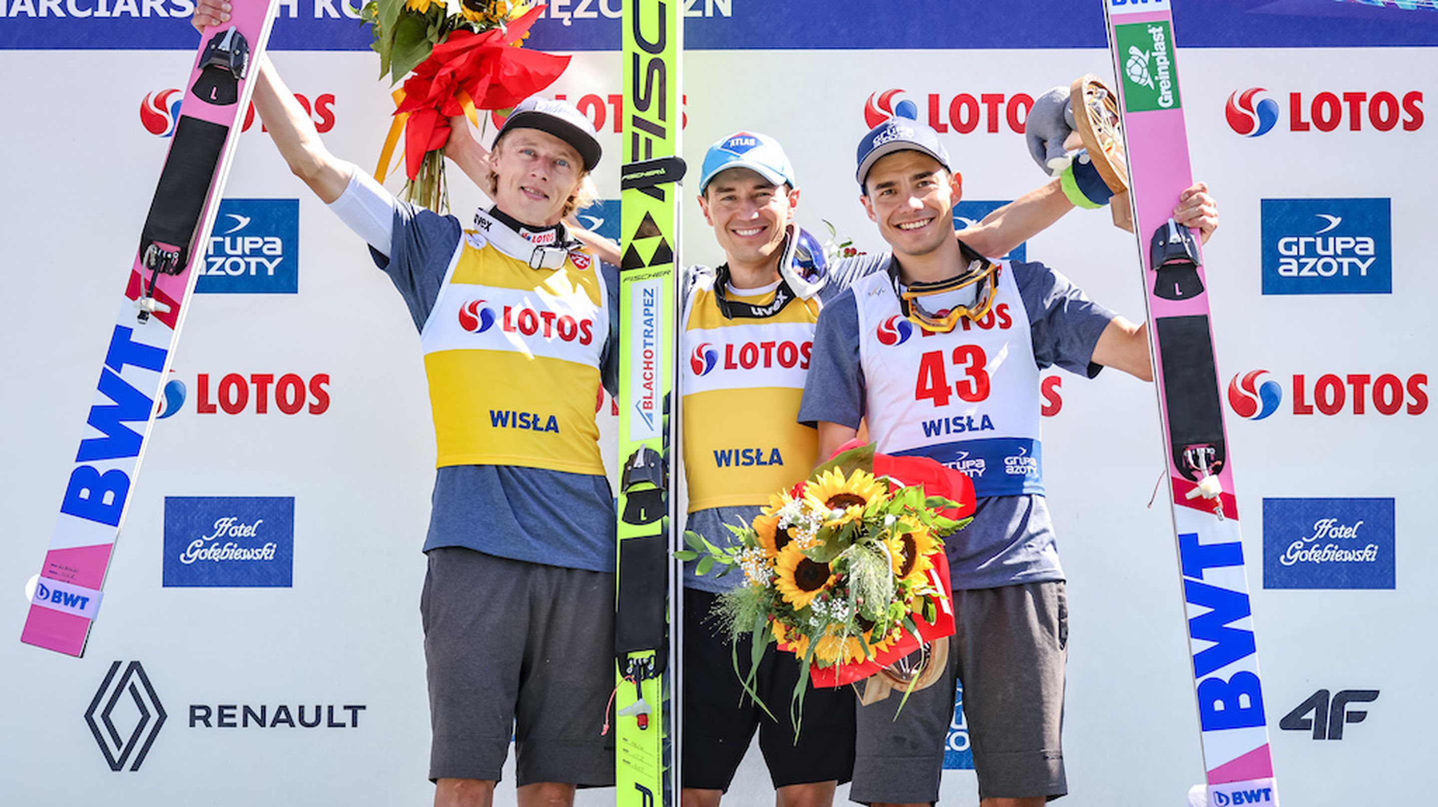 Dawid Kubacki, Kamil Stoch, Jakub Wolny