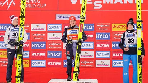 Home victory for Katharina Althaus in Titisee-Neustadt