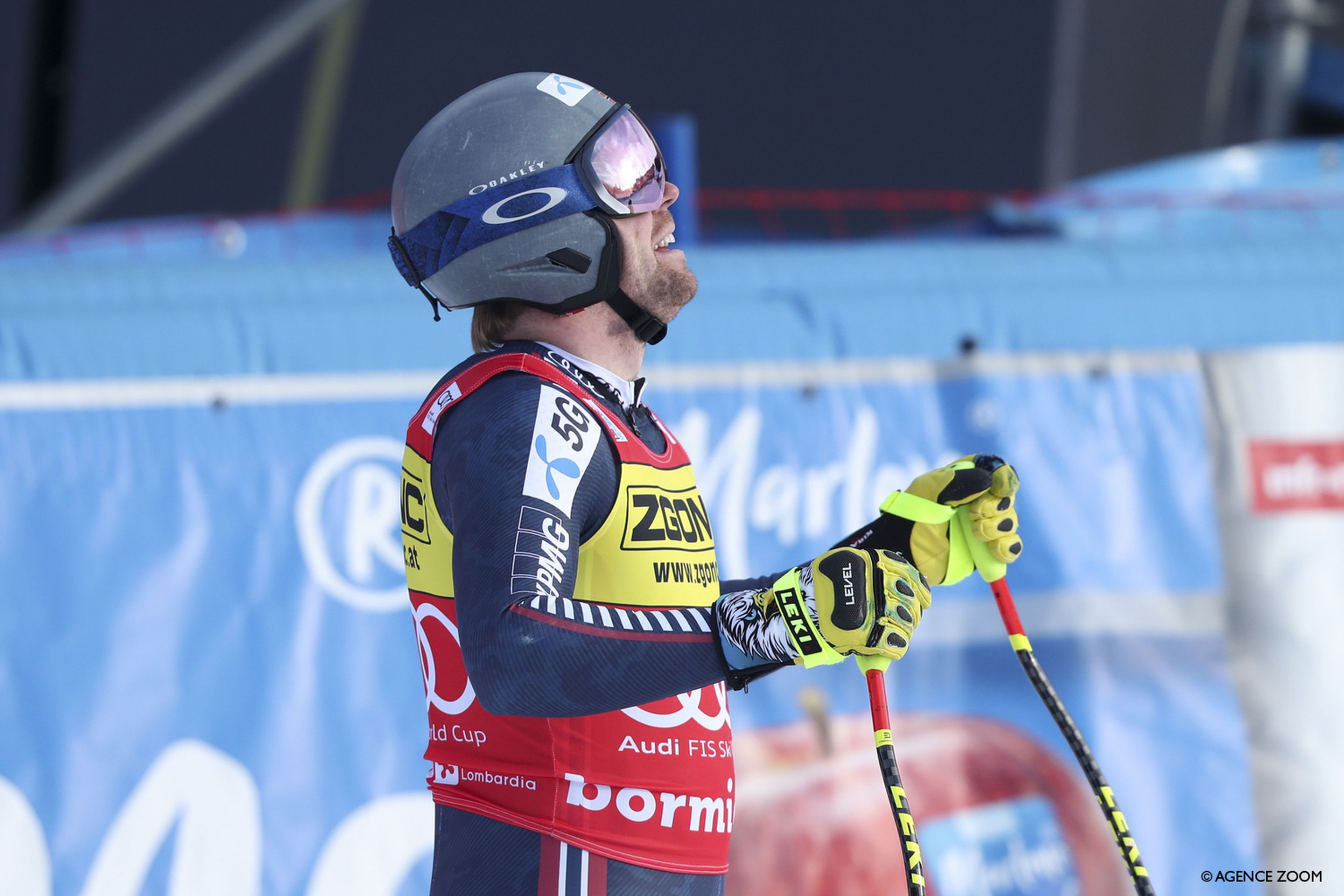 Aleksander Aamodt Kilde (NOR) settled for third on a tricky downhill course in Bormio (Agence Zoom)