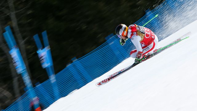 ASPEN, USA - MARCH 18: Marcel Hirscher of Austria competes during the Audi FIS Alpine Ski World Cup Finals Women's Slalom and Men's Giant Slalom on March 18, 2017 in Aspen, USA (Photo by Alexis Boichard/Agence Zoom)