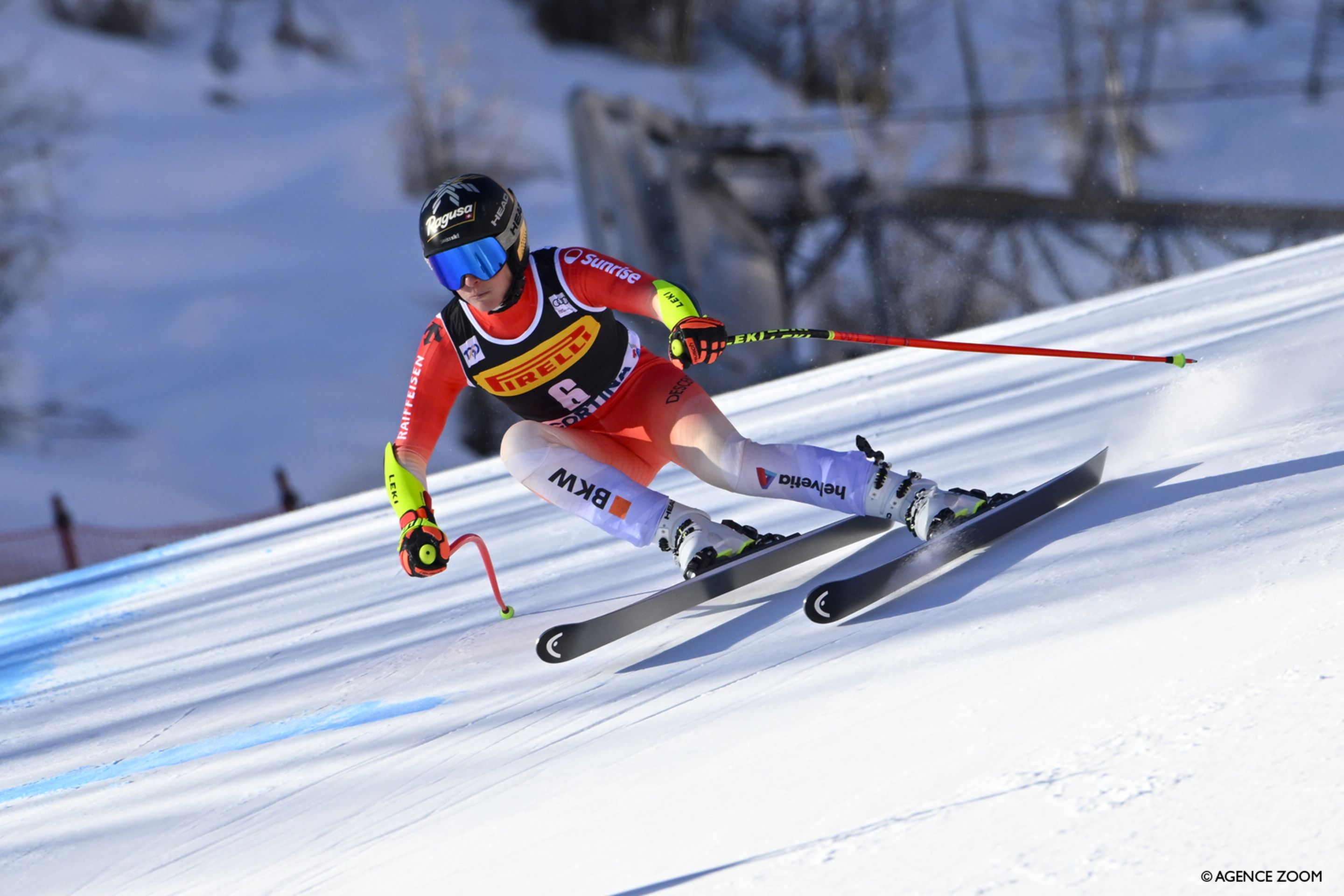 Gut-Behrami on her way to winning the Cortina d'Ampezzo super-G (Agence Zoom)