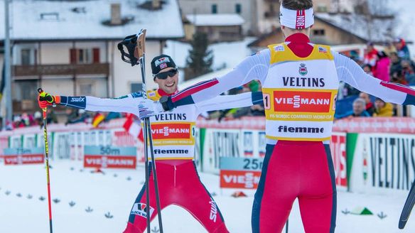 Graabak/Riiber dazzle in Val di Fiemme Team Sprint