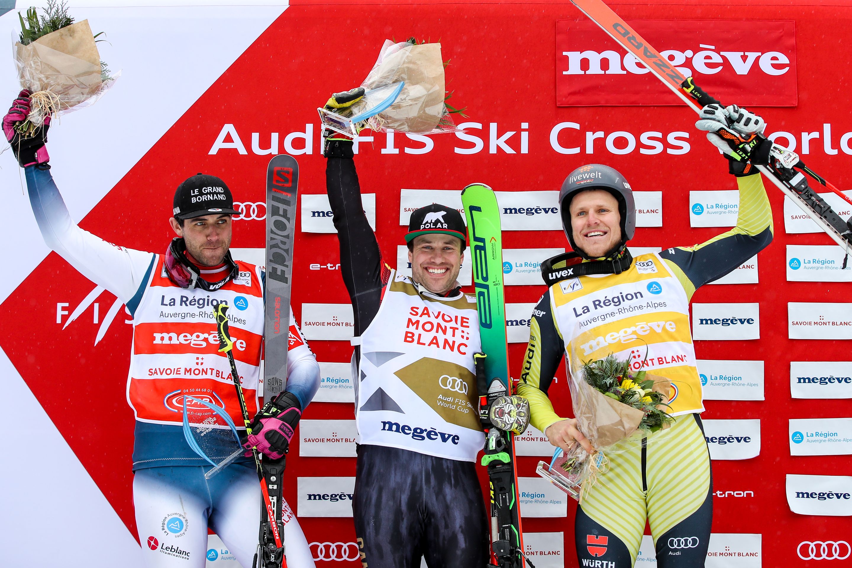 ©GEPA: Bastien Midol (FRA), Kevin Drury (CAN) and Tim Hronek (GER)