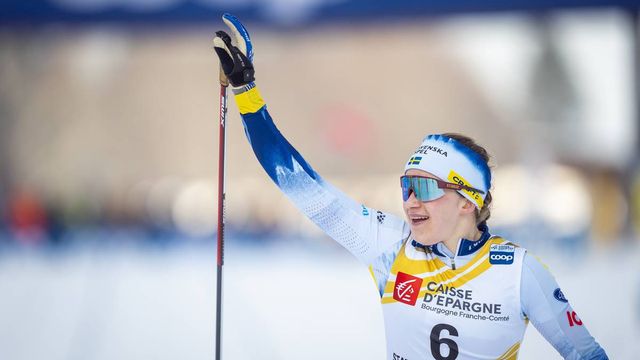 Ebba Andersson won the women's 20km mass start classic: @Nordic Focus.