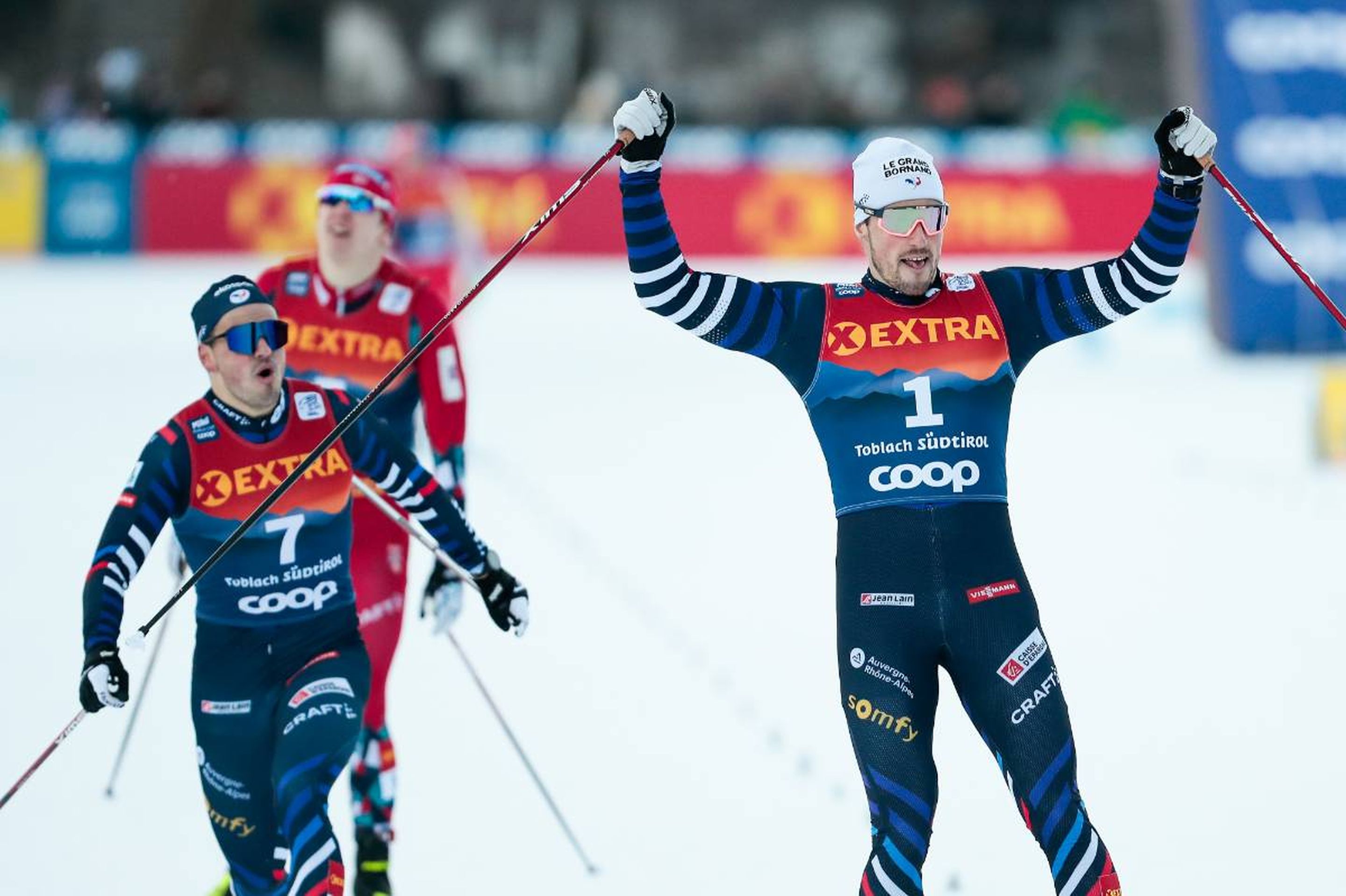 Lucas Chanavat (right) leads a France one-two @ Nordic Focus