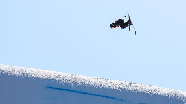 PYEONGCHANG-GUN, SOUTH KOREA - FEBRUARY 17: Mathilde Gremaud of Switzerland takes 2nd place during the Freestyle Skiing Women's Finals Ski Slopestyle at Pheonix Snow Park on February 17, 2018 in Pyeongchang-gun, South Korea. (Photo by Laurent Salino/Agence Zoom)