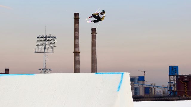 Giulia Tanno on her way to 2nd in Beijing © Buchholz/FIS Freeski