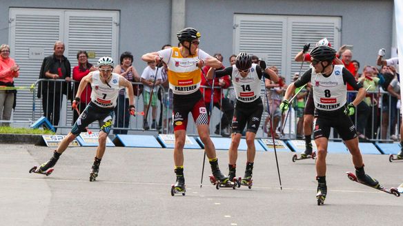 Fabian Rießle sprints to the victory in Montafon