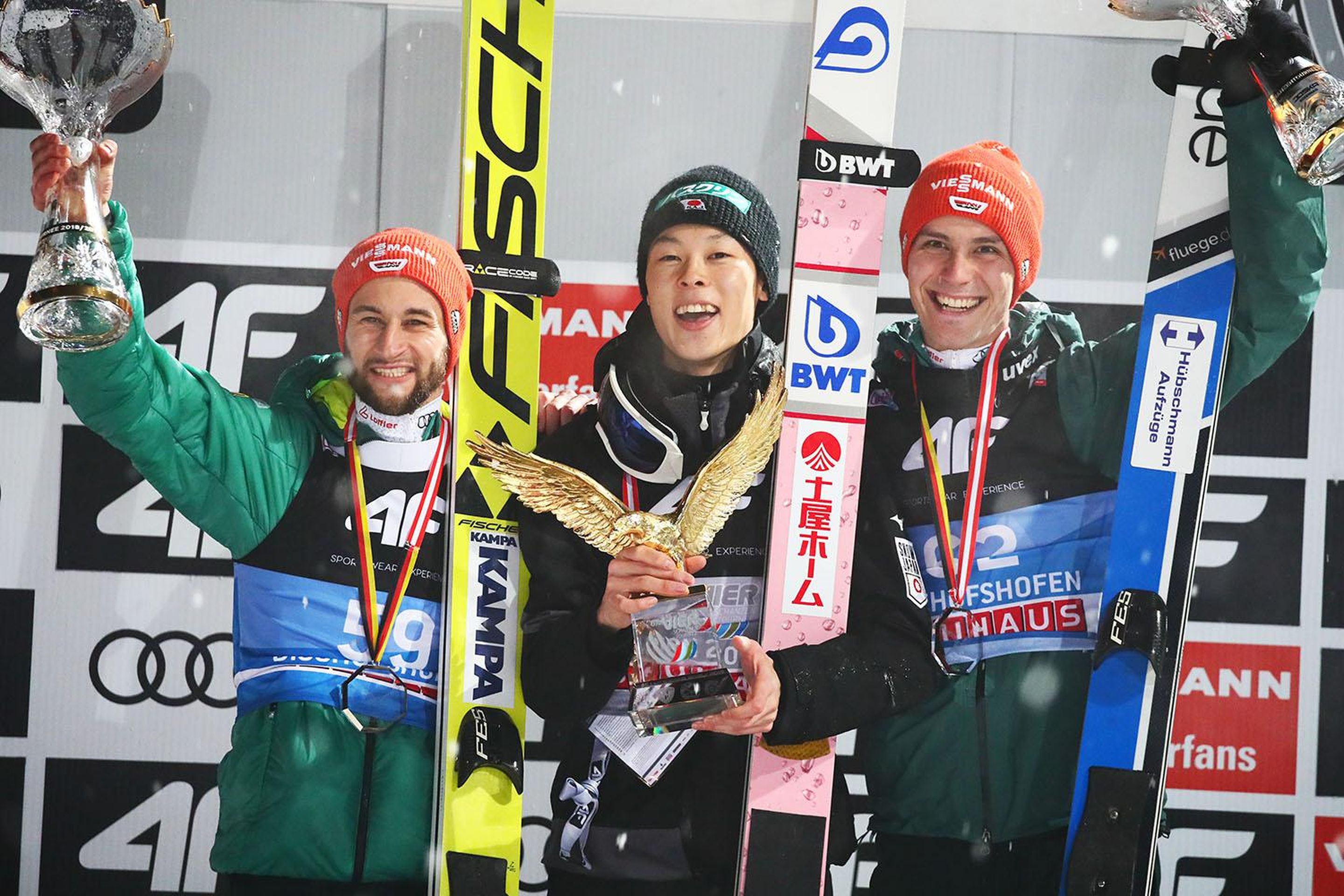 Markus Eisenbichler, Ryoyu Kobayashi, Stephan Leyhe