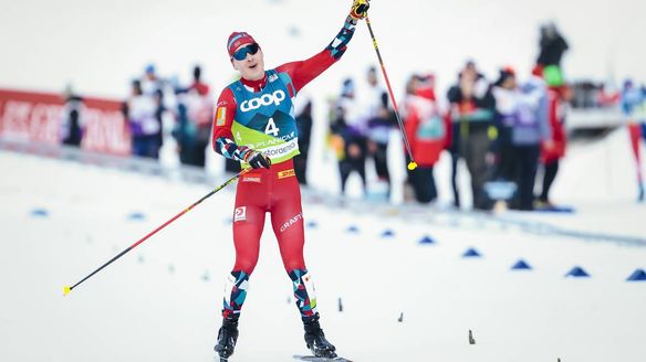 Krueger claims elusive world title in Norwegian skiathlon clean sweep