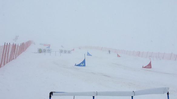 Snowstorm whirls world champs programme around