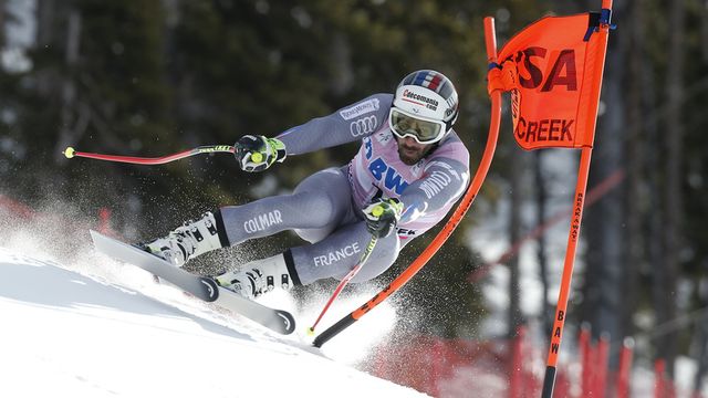 BEAVER CREEK, CO - NOVEMBER 29: Adrien Theaux of France in action during the Audi FIS Alpine Ski World Cup Men's Downhill Training on November 29, 2017 in Beaver Creek, Colorado. (Photo by Alexis Boichard/Agence Zoom)