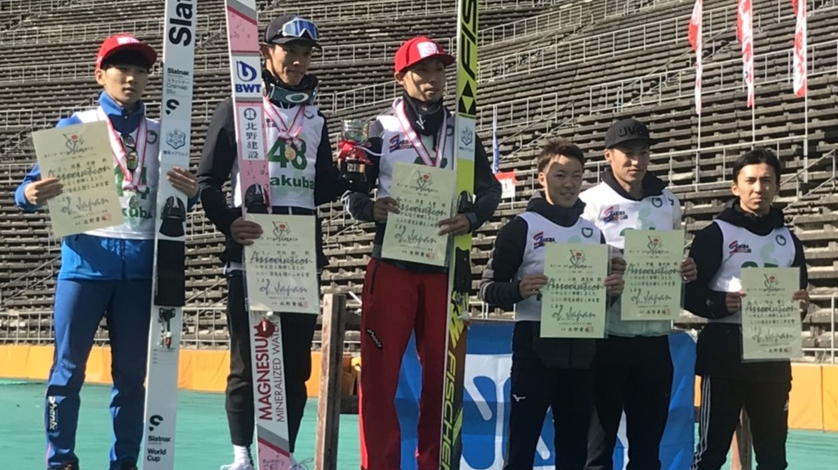 Top 6 normal hill nationals - © Hakuba Ski Club