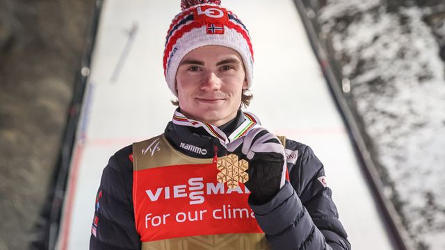 FIS Ski Flying Worldchampion 2022: Marius Lindvik from Norway