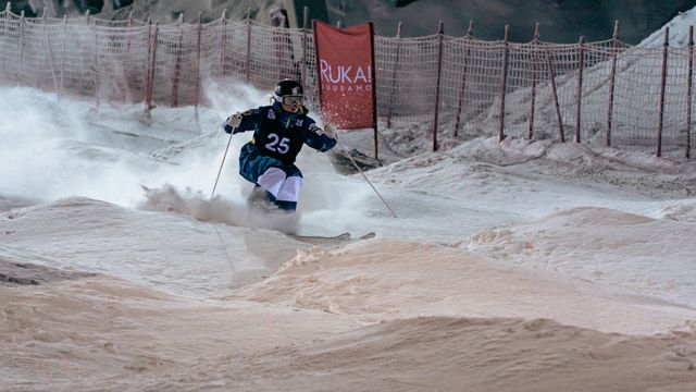 Olivia Giaccio on her way to victory in Ruka