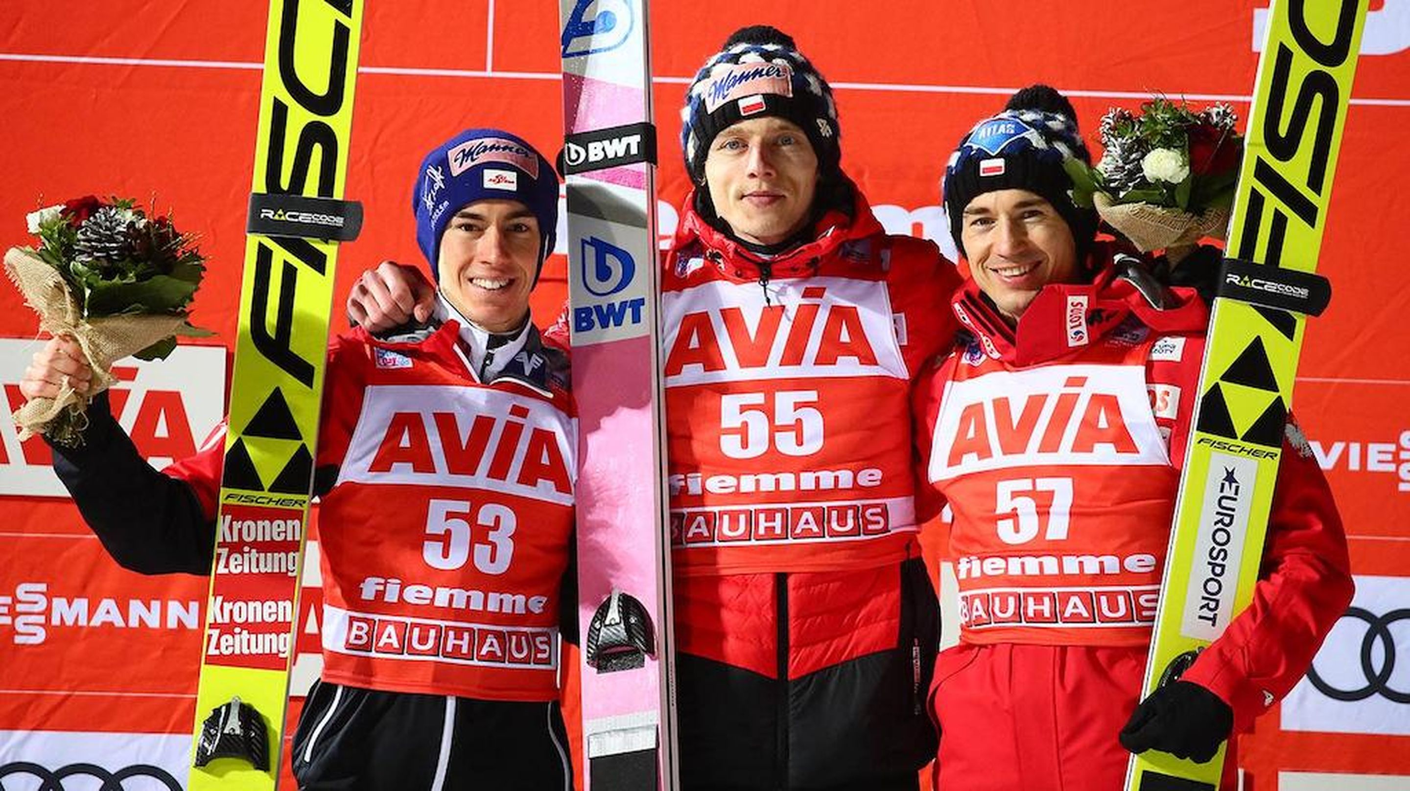 Stefan Kraft, Dawid Kubacki, Kamil Stoch