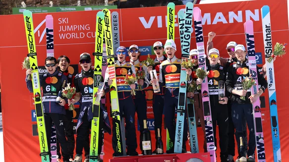 Awesome Austrians top Planica Men’s Team World Cup podium