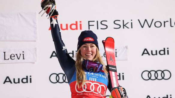 'Starting to feel like home': Spectacular Shiffrin wins her ninth Levi Slalom